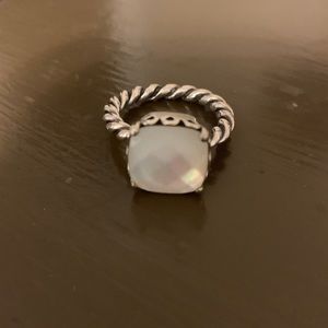Gently worn pandora pearl ring. RETIRED